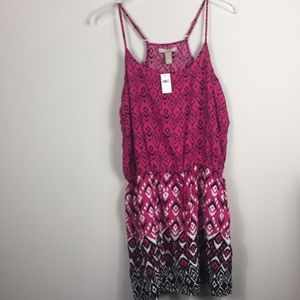 Banana Republic NWT pink Aztec print dress